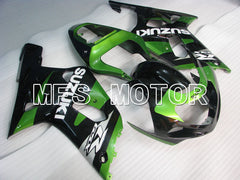 Suzuki GSXR600 2001-2003 Injection ABS Fairing - Factory Style - Black Green - MFS2191