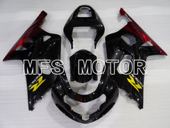 Suzuki GSXR750 2000-2003 Injection ABS Fairing - Jordan - Black Red - MFS6997