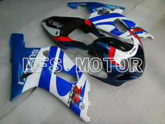 Suzuki GSXR600 2001-2003 Injection ABS Fairing - Factory Style - White Blue - MFS2210