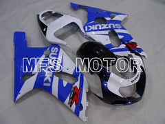 Suzuki GSXR750 2000-2003 Injection ABS Fairing - Factory Style - Black Wihte Blue - MFS7007