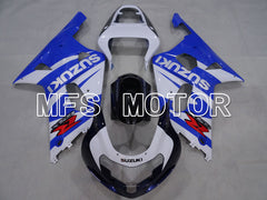 Suzuki GSXR750 2000-2003 Injection ABS Fairing - Factory Style - Black Wihte Blue - MFS7007