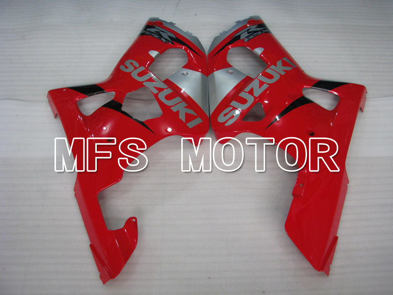 Suzuki GSXR750 2000-2003 Injection ABS Fairing - Factory Style - Black Red Silver - MFS7006