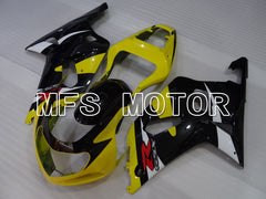Suzuki GSXR750 2000-2003 Injection ABS Fairing - Factory Style - Black Yellow - MFS7008