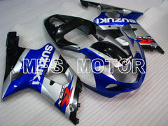 Suzuki GSXR600 2001-2003 Injection ABS Fairing - Factory Style - Black Blue Silver - MFS2219