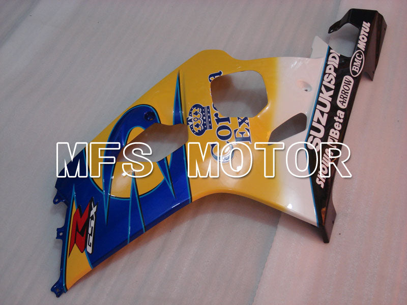 Suzuki GSXR600 GSXR750 2004-2005 Injection ABS Fairing - Corona - Blue Yellow - MFS2228