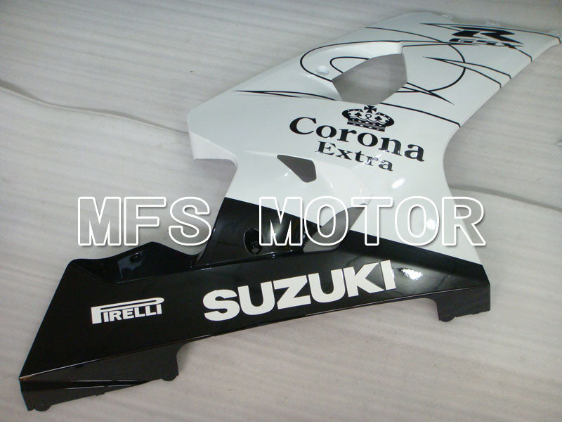 Suzuki GSXR600 GSXR750 2004-2005 Injection ABS Fairing - Corona - Black White - MFS2229