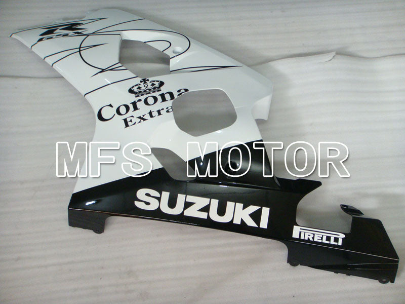 Suzuki GSXR600 GSXR750 2004-2005 Injection ABS Fairing - Corona - Black White - MFS2229