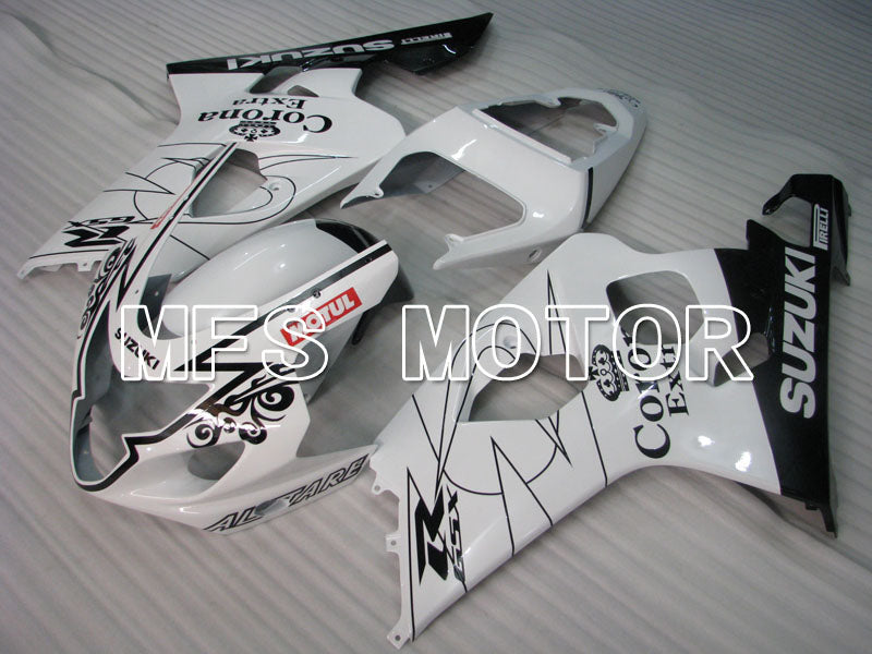 Suzuki GSXR600 GSXR750 2004-2005 Injection ABS Fairing - Corona - Black White - MFS2229