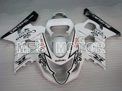 Suzuki GSXR600 GSXR750 2004-2005 Injection ABS Fairing - Corona - Black White - MFS2229