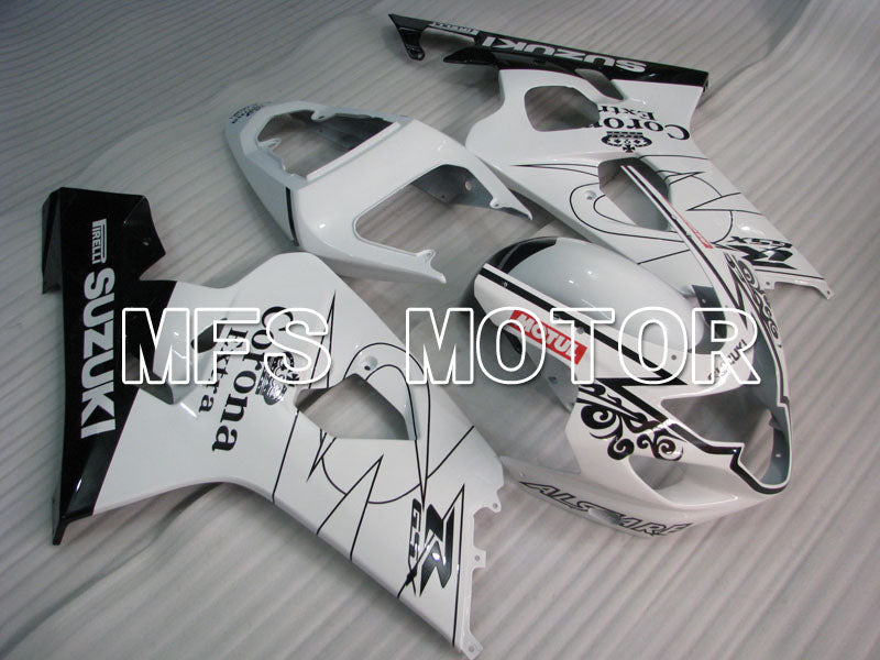 Suzuki GSXR600 GSXR750 2004-2005 Injection ABS Fairing - Corona - Black White - MFS2229