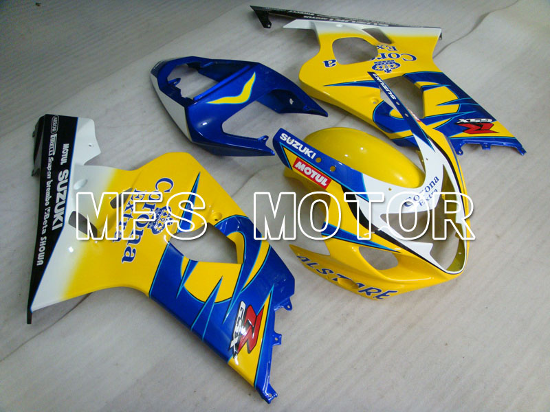Suzuki GSXR600 GSXR750 2004-2005 Injection ABS Fairing - Corona - Black Blue Yellow - MFS2232