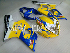 Suzuki GSXR600 GSXR750 2004-2005 Injection ABS Fairing - Corona - Black Blue Yellow - MFS2232