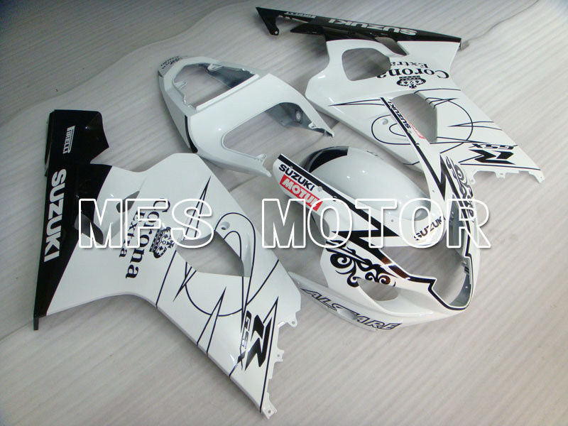 Suzuki GSXR600 GSXR750 2004-2005 Injection ABS Fairing - Corona - Black White - MFS2234