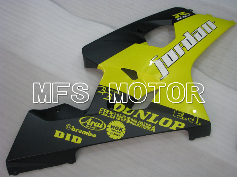 Suzuki GSXR600 GSXR750 2004-2005 Injection ABS Fairing - Jordan - Black Yellow - MFS2242