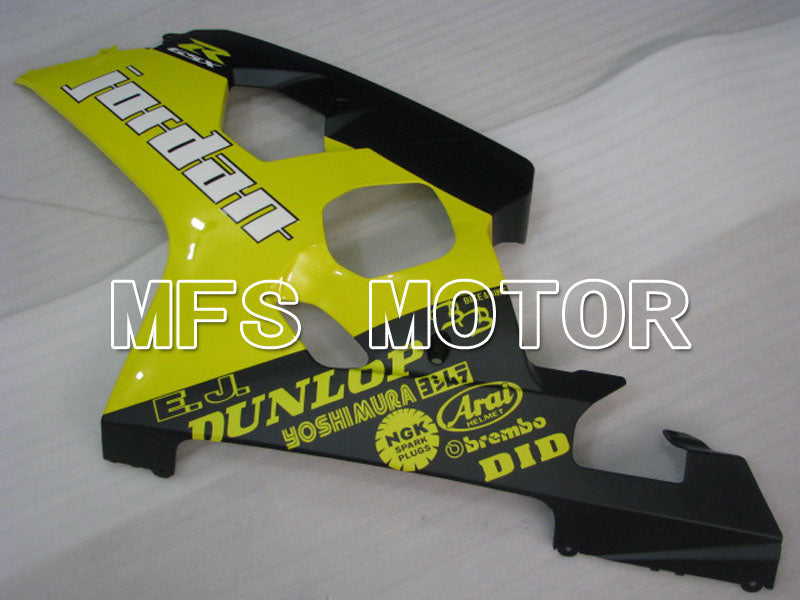 Suzuki GSXR600 GSXR750 2004-2005 Injection ABS Fairing - Jordan - Black Yellow - MFS2242
