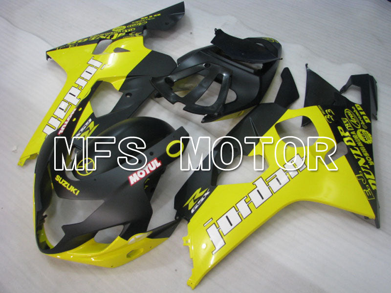 Suzuki GSXR600 GSXR750 2004-2005 Injection ABS Fairing - Jordan - Black Yellow - MFS2242