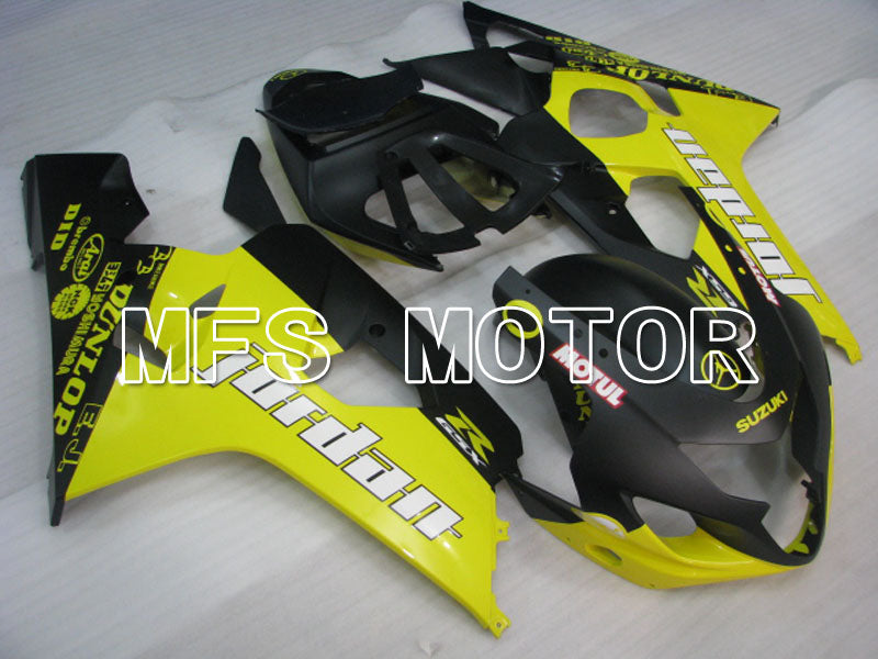 Suzuki GSXR600 GSXR750 2004-2005 Injection ABS Fairing - Jordan - Black Yellow - MFS2242
