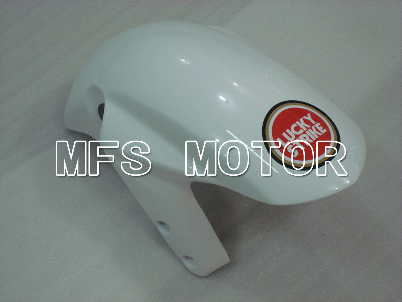 Carénage ABS injecté Suzuki GSXR600 GSXR750 2004-2005 - Luky Strike - Blanc Rouge - MFS2243