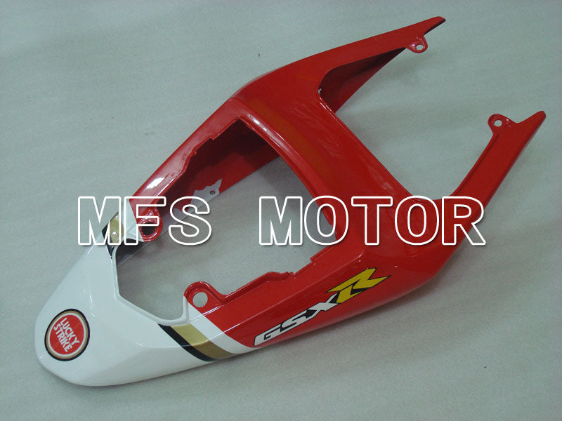 Carénage ABS injecté Suzuki GSXR600 GSXR750 2004-2005 - Luky Strike - Blanc Rouge - MFS2243
