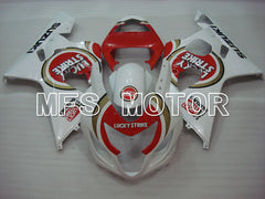 Carénage ABS injecté Suzuki GSXR600 GSXR750 2004-2005 - Luky Strike - Blanc Rouge - MFS2243