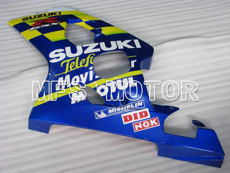 Suzuki GSXR600 GSXR750 2004-2005 Injection ABS Fairing - Movistar - Blue Yellow - MFS2248