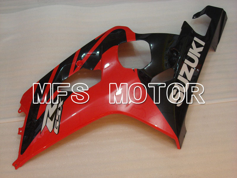 Suzuki GSXR600 GSXR750 2004-2005 Injection ABS Fairing - Factory Style - Black Red - MFS2258