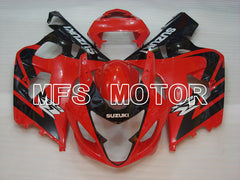 Suzuki GSXR600 GSXR750 2004-2005 Injection ABS Fairing - Factory Style - Black Red - MFS2258
