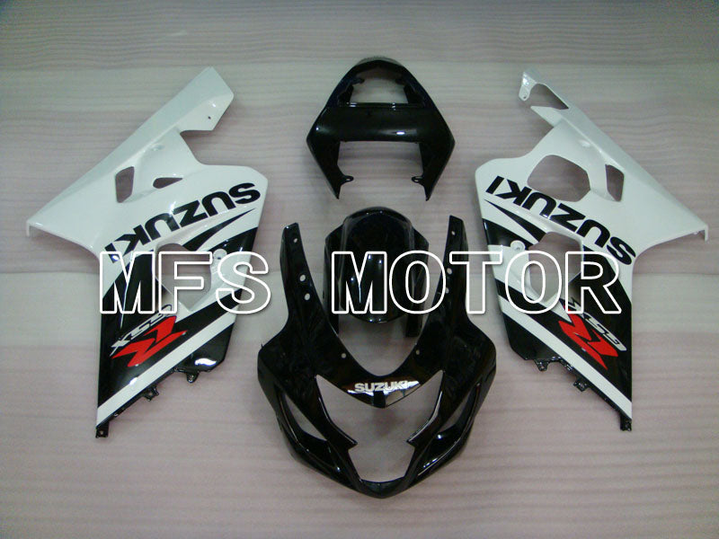 Suzuki GSXR600 GSXR750 2004-2005 Injection ABS Fairing - Factory Style - Black White - MFS2265
