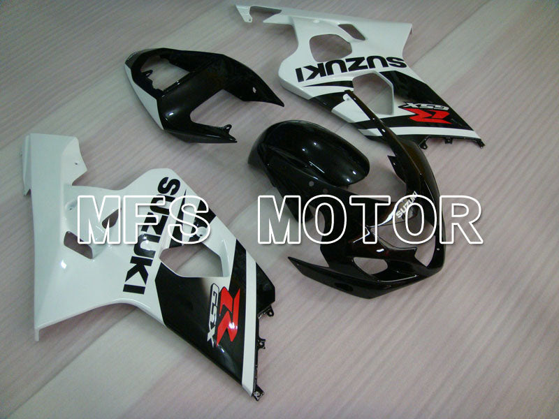 Suzuki GSXR600 GSXR750 2004-2005 Injection ABS Fairing - Factory Style - Black White - MFS2265