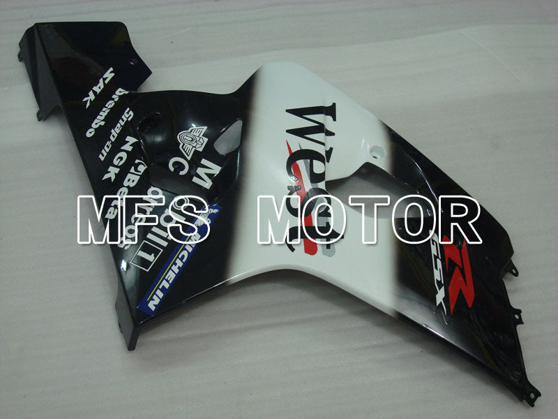Suzuki GSXR600 GSXR750 2004-2005 Injection ABS Fairing - West - Black White - MFS2284