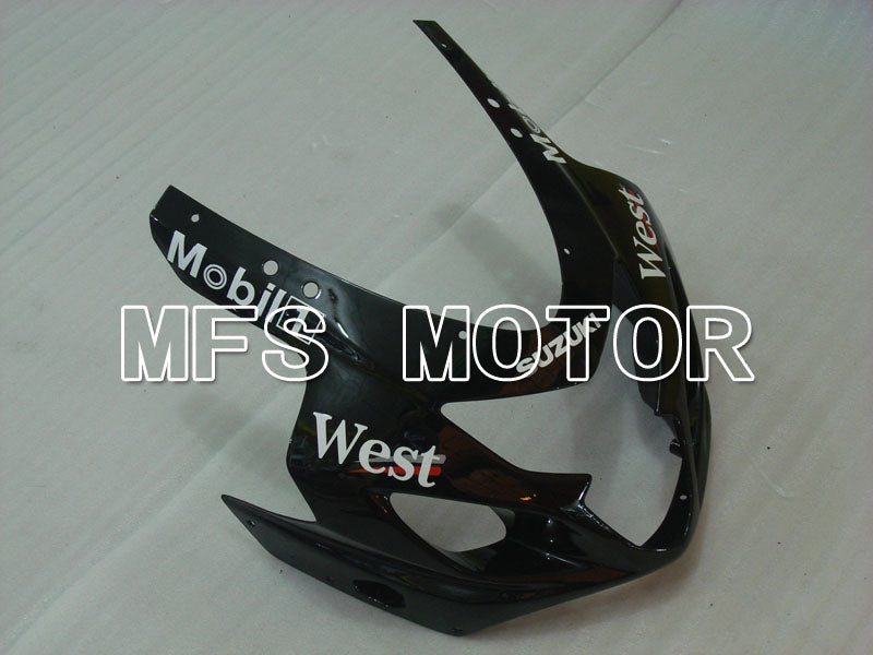 Suzuki GSXR600 GSXR750 2004-2005 Injection ABS Fairing - West - Black White - MFS2284