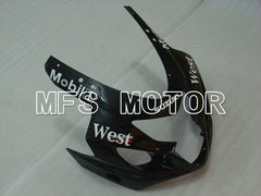 Suzuki GSXR600 GSXR750 2004-2005 Injection ABS Fairing - West - Black White - MFS2284