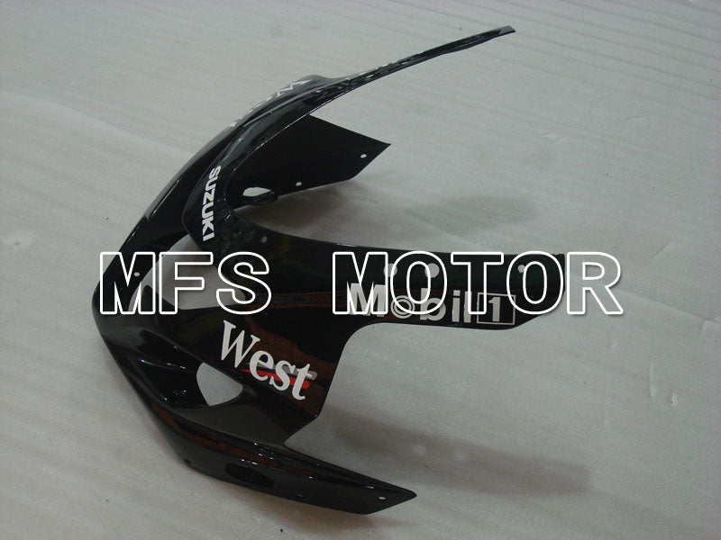 Suzuki GSXR600 GSXR750 2004-2005 Injection ABS Fairing - West - Black White - MFS2284