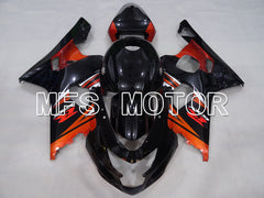 Carénage ABS injecté Suzuki GSXR600 GSXR750 2004-2005 - Style usine - Noir Orange - MFS2288