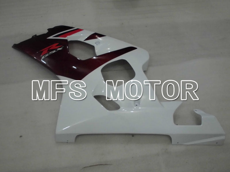 Suzuki GSXR600 GSXR750 2004-2005 Injection ABS Fairing - Factory Style - White Red wine color - MFS2295