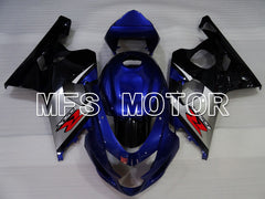 Suzuki GSXR600 GSXR750 2004-2005 Injection ABS Fairing - Factory Style - Black Blue - MFS2300