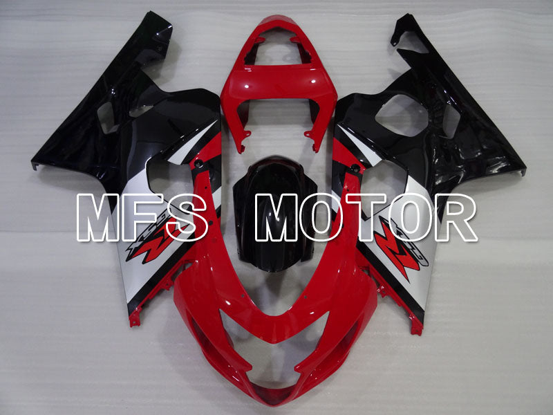 Carénage ABS injecté Suzuki GSXR600 GSXR750 2004-2005 - Style usine - Noir Rouge - MFS2307