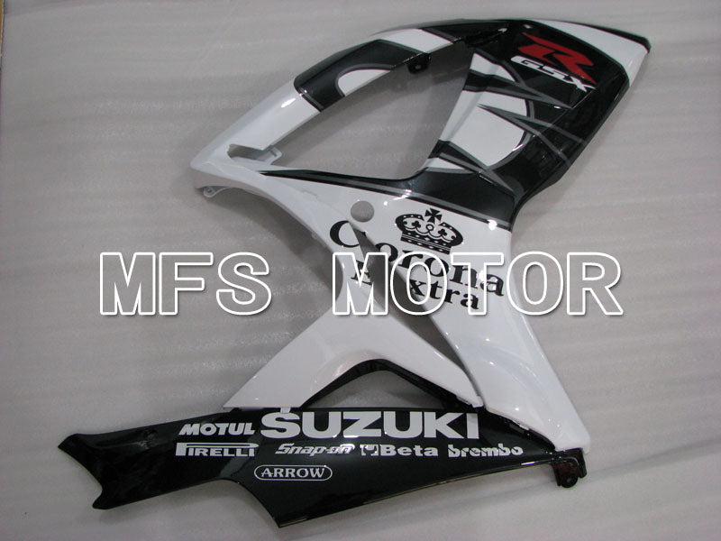 Suzuki GSXR600 GSXR750 2006-2007 Injection ABS Fairing - Corona - Black White - MFS2320