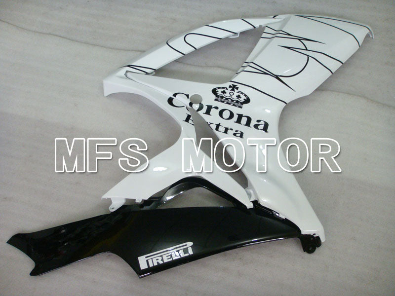 Suzuki GSXR600 GSXR750 2006-2007 Injection ABS verkleidung - Corona - Schwarz Weiß - MFS2325