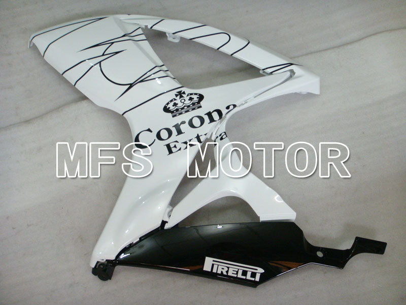 Suzuki GSXR600 GSXR750 2006-2007 Injection ABS verkleidung - Corona - Schwarz Weiß - MFS2325