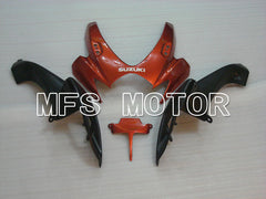 Suzuki GSXR600 GSXR750 2006-2007 Injection ABS Fairing - Flame - Black Orange - MFS2335