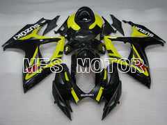 Suzuki GSXR600 GSXR750 2006-2007 Injection ABS verkleidung - Factory Style - Schwarz Gelb - MFS2353