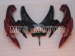 Suzuki GSXR600 GSXR750 2006-2007 Injection ABS Fairing - Factory Style - Black Red wine color - MFS2360