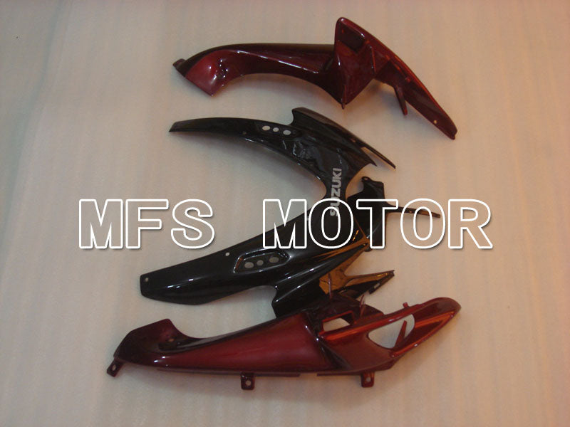 Suzuki GSXR600 GSXR750 2006-2007 Injection ABS Fairing - Factory Style - Black Red wine color - MFS2360