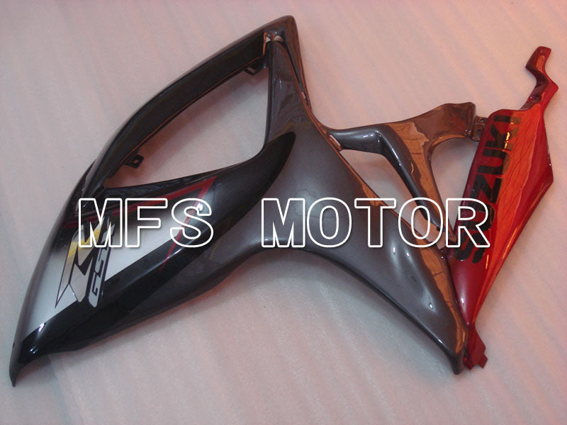 Suzuki GSXR600 GSXR750 2006-2007 Injection ABS Fairing - Factory Style - Black Red wine color - MFS2360