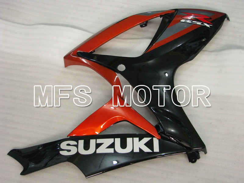 Suzuki GSXR600 GSXR750 2006-2007 Injection ABS Fairing - Factory Style - Black Red wine color - MFS2365