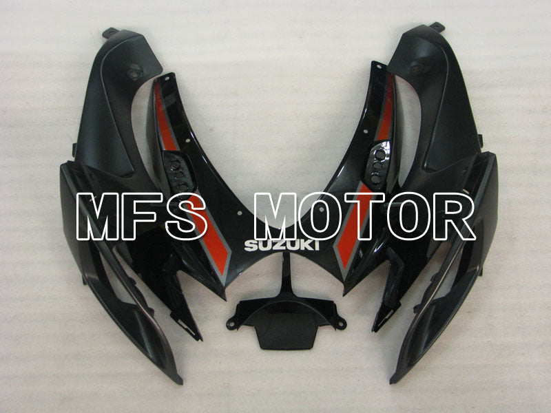 Suzuki GSXR600 GSXR750 2006-2007 Injection ABS Fairing - Factory Style - Black Red wine color - MFS2365