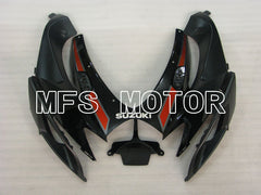 Suzuki GSXR600 GSXR750 2006-2007 Injection ABS Fairing - Factory Style - Black Red wine color - MFS2365