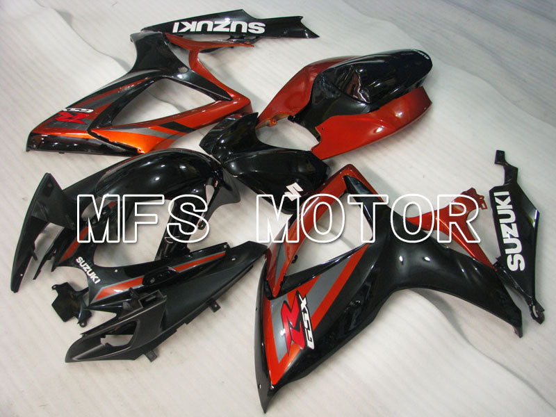 Suzuki GSXR600 GSXR750 2006-2007 Injection ABS Fairing - Factory Style - Black Red wine color - MFS2365