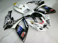 Suzuki GSXR600 GSXR750 2006-2007 Injection ABS Fairing - VIRU - Black White - MFS2370